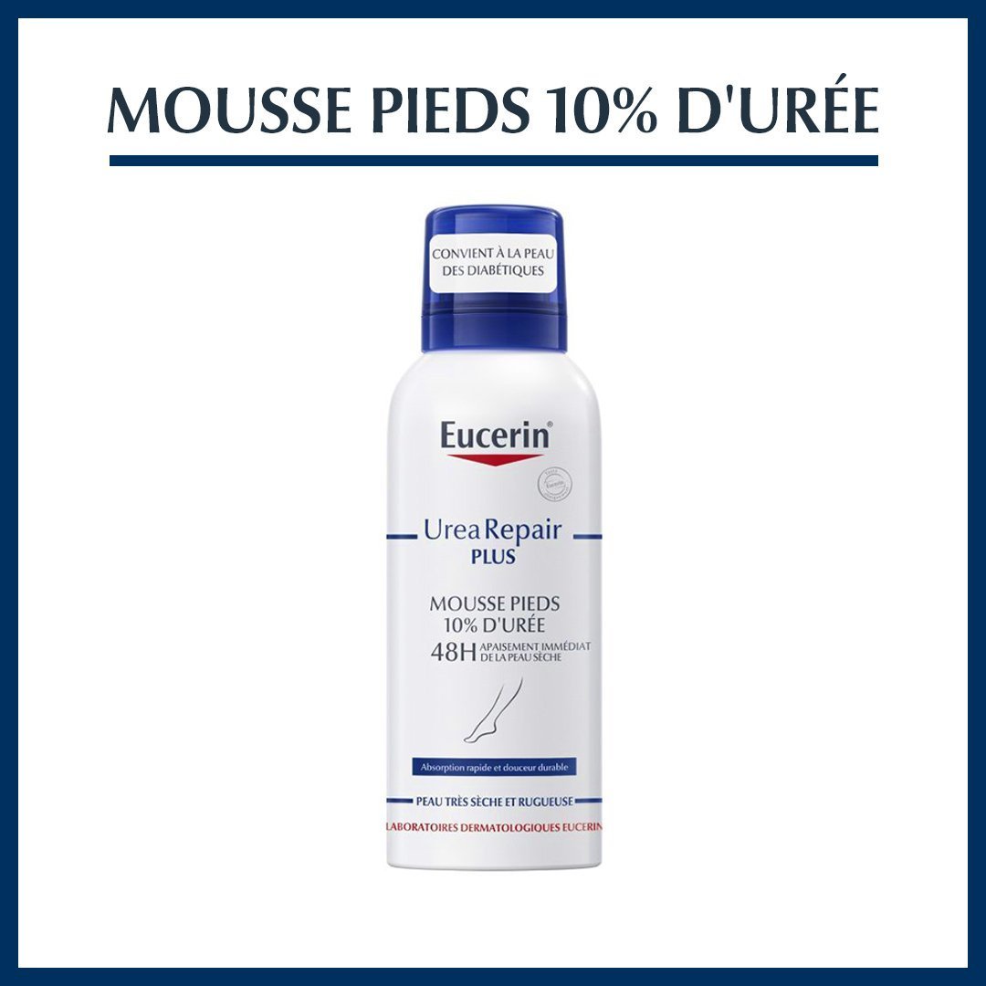 1-6-1.jpg EUCERIN UreaRepair PLUS Mousse Pieds 10% d'Urée 150ml – Image 1