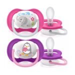 AVENT SUCETTE ORTHO 6-18M GIRL ELEP/PENG