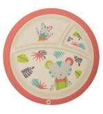 Bebe Confort - Assiette en Bambou avec compartiments - Jungle Vibes (18M +)
