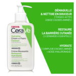 CeraVe Crème Moussante Nettoyante Hydratante Peau Normale à Sèche | 236ml – Image 2