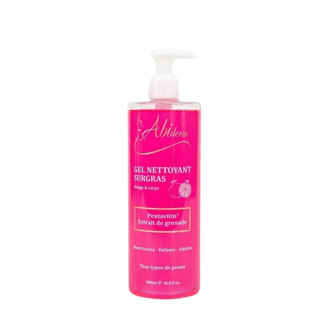 Abiderm-Gel-nettoyant-surgras-500ml.jpg Abiderm Gel Nettoyant Surgras 500ml – Image 1