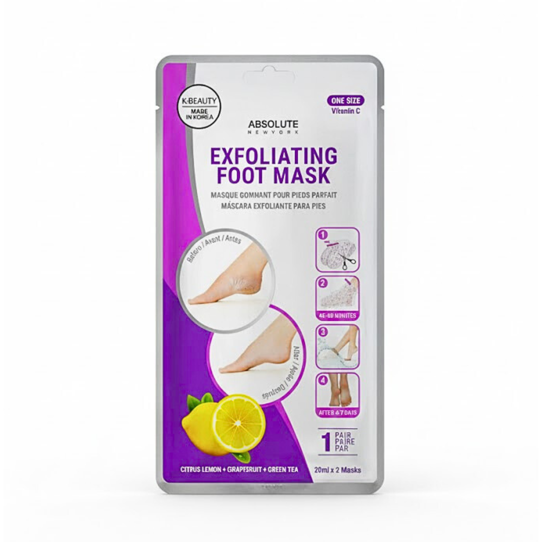 Absolute-Exfolianting-Foot-Mask-Citrus-Lemon-Grapefruit-Green-Tea-1.png Absolute New York Exfolianting Foot Mask Citrus Lemon Grapefruit Green Tea – Image 1