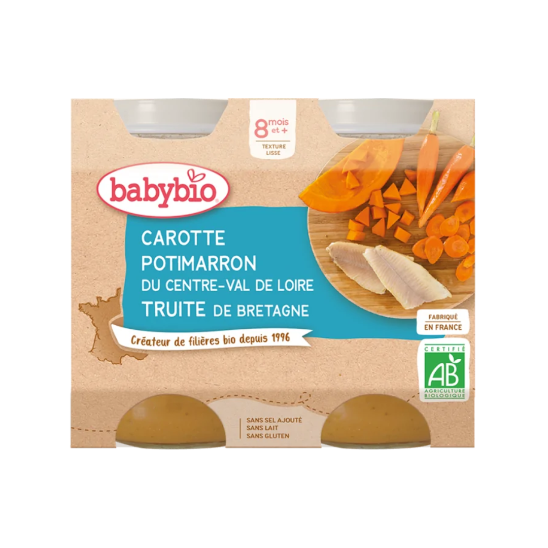 BABYBIO-POT-CAROTTE-POTIMARRON-TRUITE-2200G-2.png BABYBIO POT CAROTTE POTIMARRON TRUITE 2 x 200G – Image 1