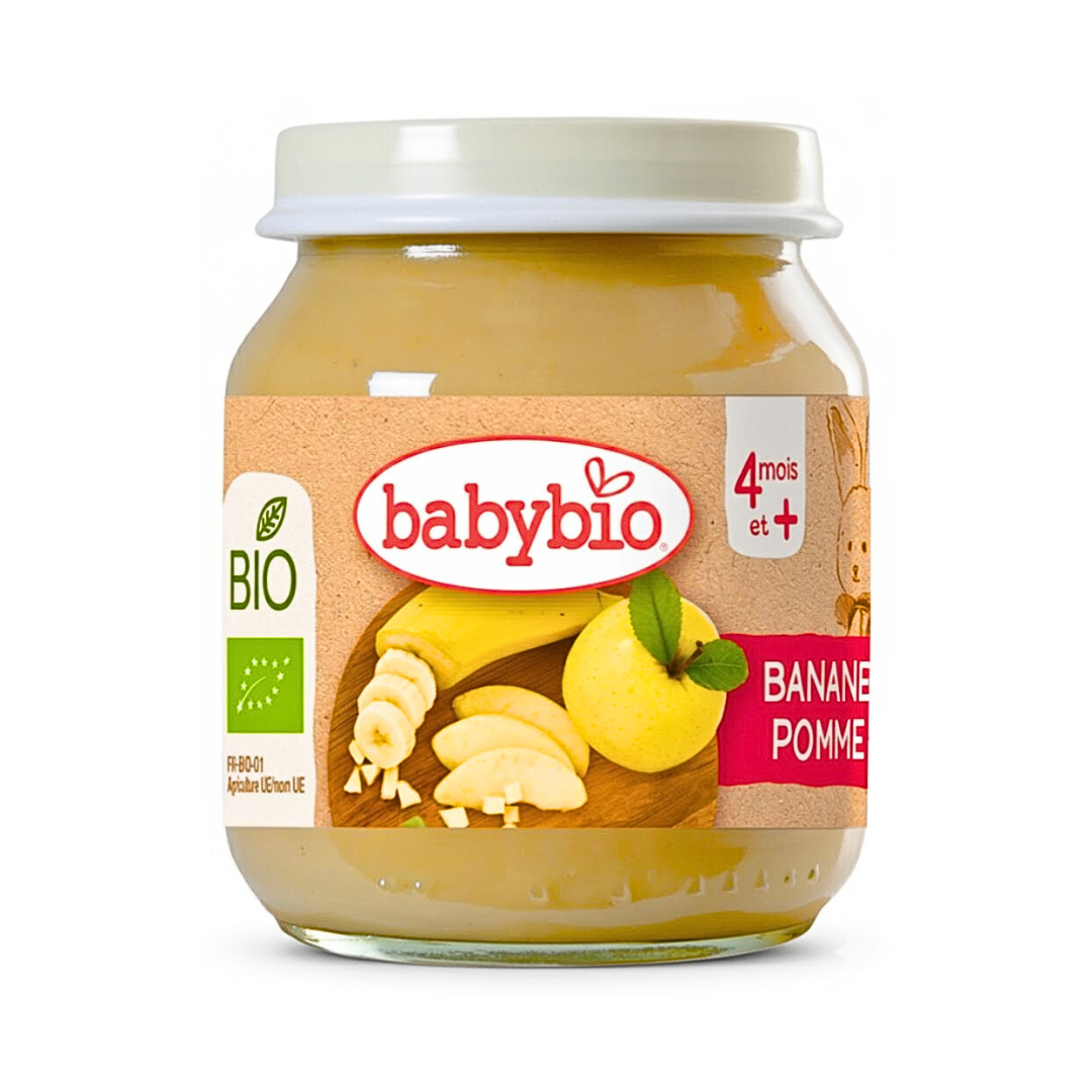 Babybio-Petit-Pot-Banane-Pomme-130g-1.png Babybio Petit Pot Banane Pomme 130g – Image 1