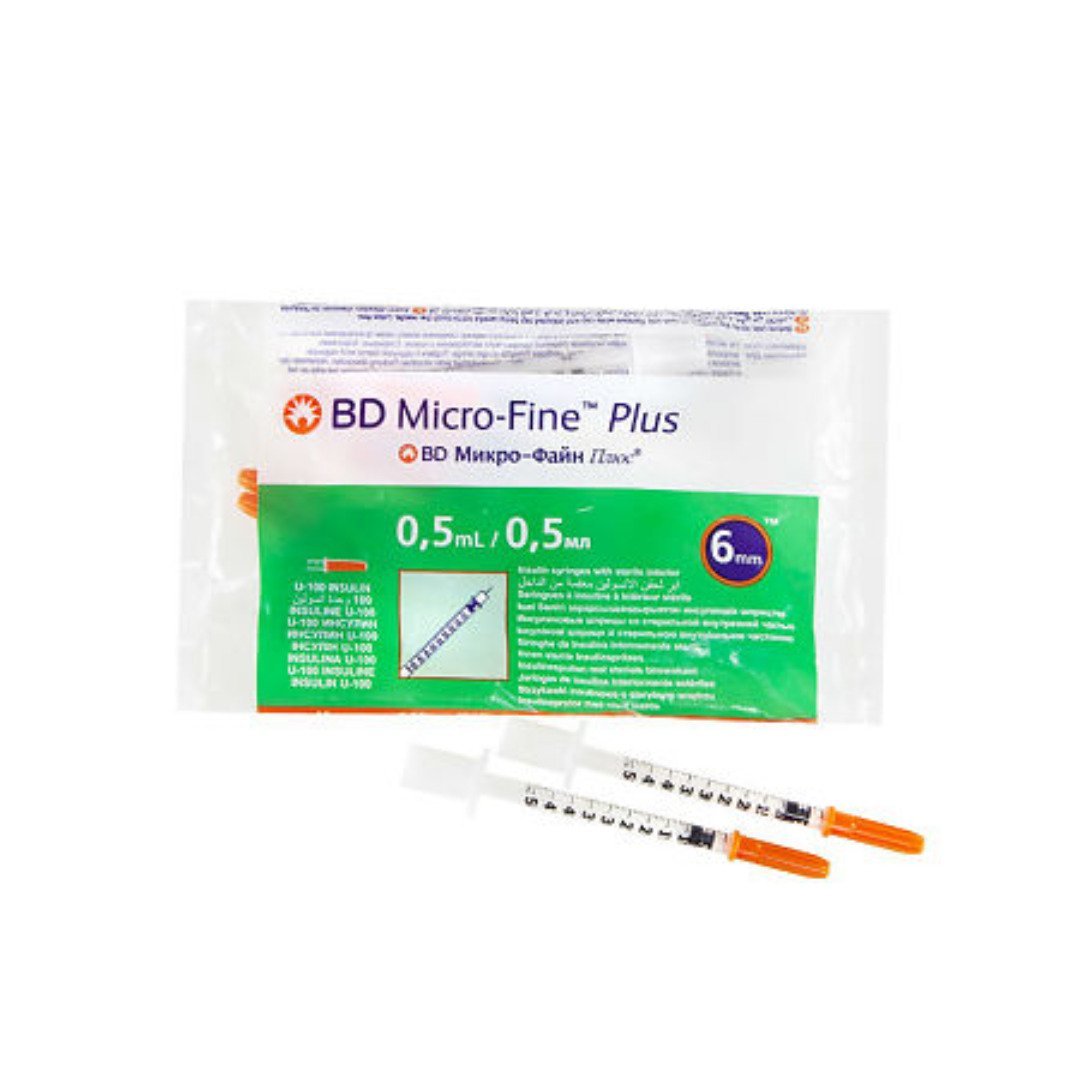 Bd-micro-fine-plus-seringue-insuline-0.5ml-5.jpg Bd Micro-Fine Plus Seringue Insuline 0.5ml boite 10 – Image 1