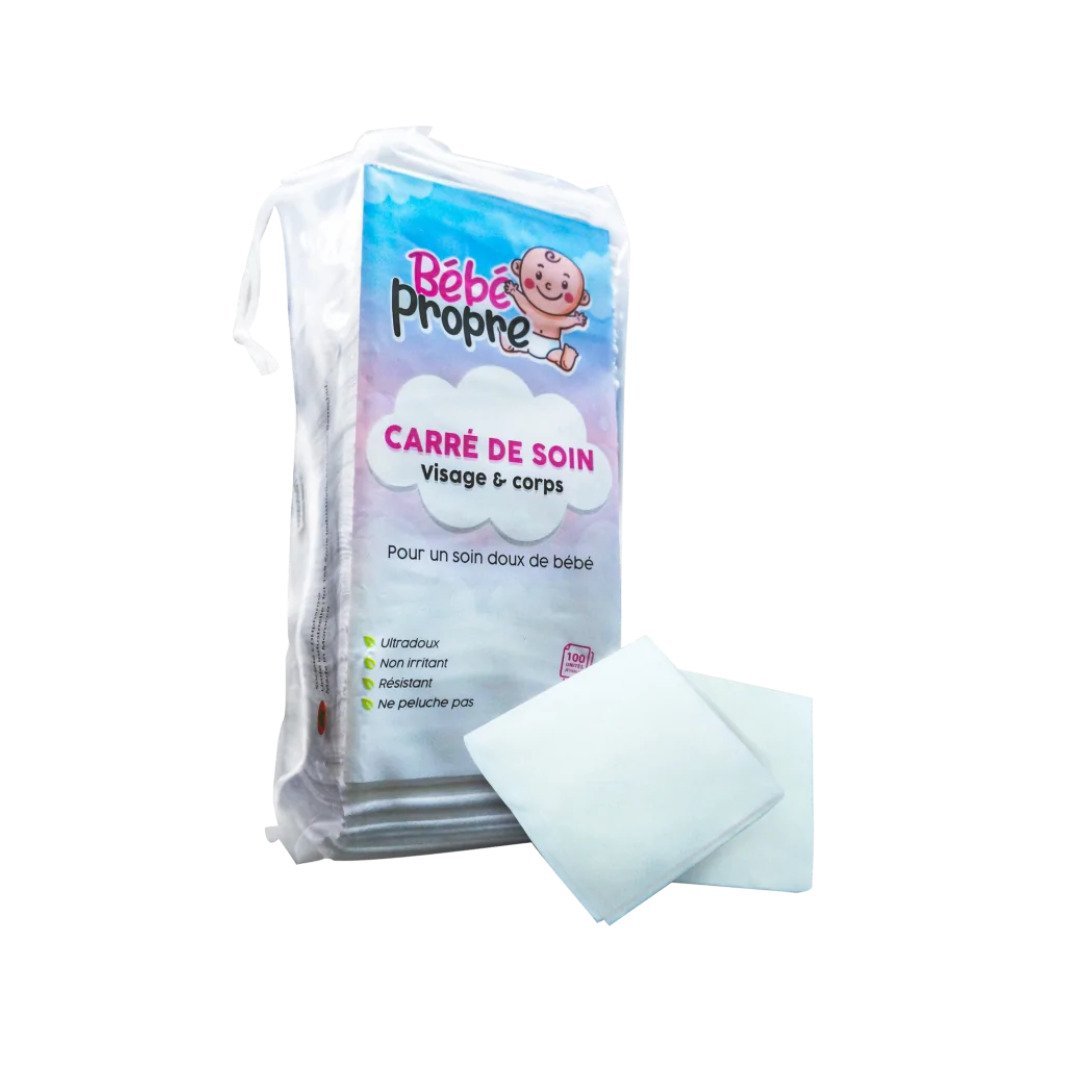 Bebe-propre-carre-de-soin-100pcs-1.jpg Bebe Propre Carre De Soin 100pcs – Image 1