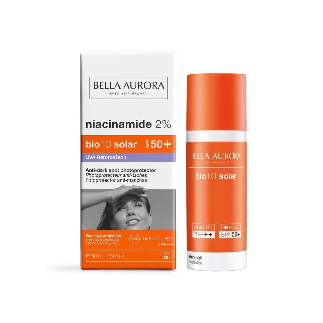 Bella-Aurora-Bio10-Solar-Niacinamide-2-spf50-50ml.jpg Bella Aurora Bio10 Solar Niacinamide 2% spf50+ 50ml – Image 1