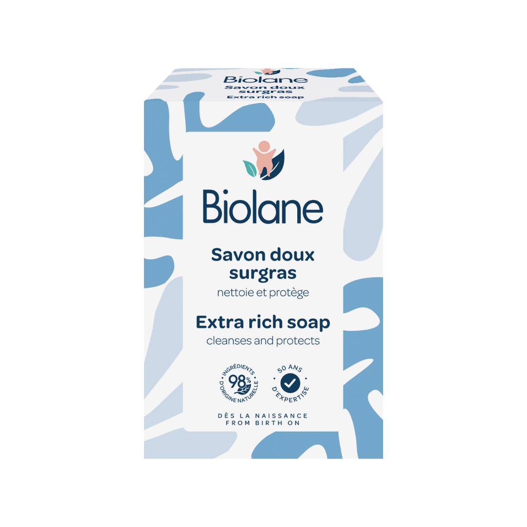 Biolane-Savon-doux-150G-1.png Biolane Savon doux 150G – Image 1