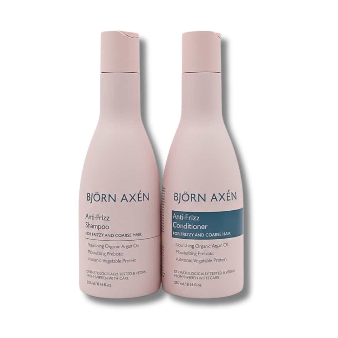Bjorn-Axen-Anti-Frizz-shamp-250mlConditioner-250ml.png Bjorn Axen Anti-Frizz Shampoing 250ml+Conditioner 250ml – Image 1