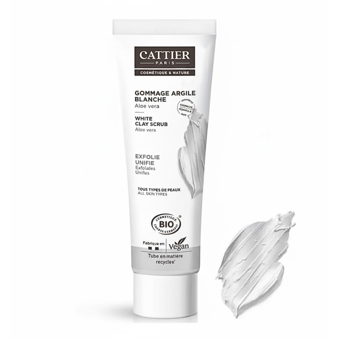 Cattier-Gommage-Argile-Blanche-100ml-1.png Cattier Gommage Argile Blanche 100ml – Image 1