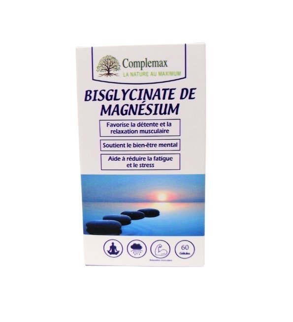 Complemax-Bisglycinate-de-Magnesium-60-gelules-1.jpg Complemax Bisglycinate de Magnesium 60 Gelules – Image 1