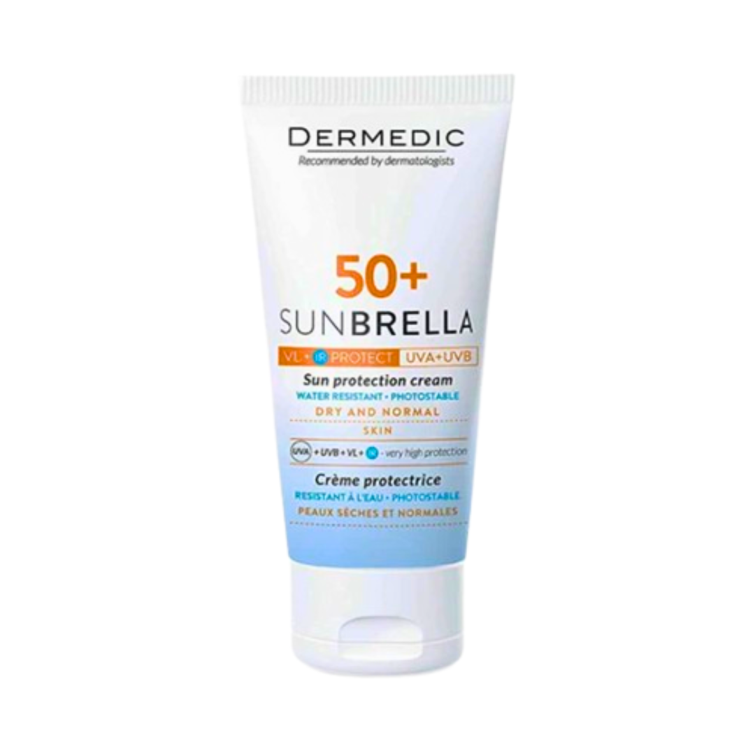 Dermedic-Sunbrella-Fluide-Spf50-P.Seches-et-Normales-40ml-1.png Dermedic Sunbrella Fluide Spf50+ Peaux Seches Et Normales 40ml – Image 1