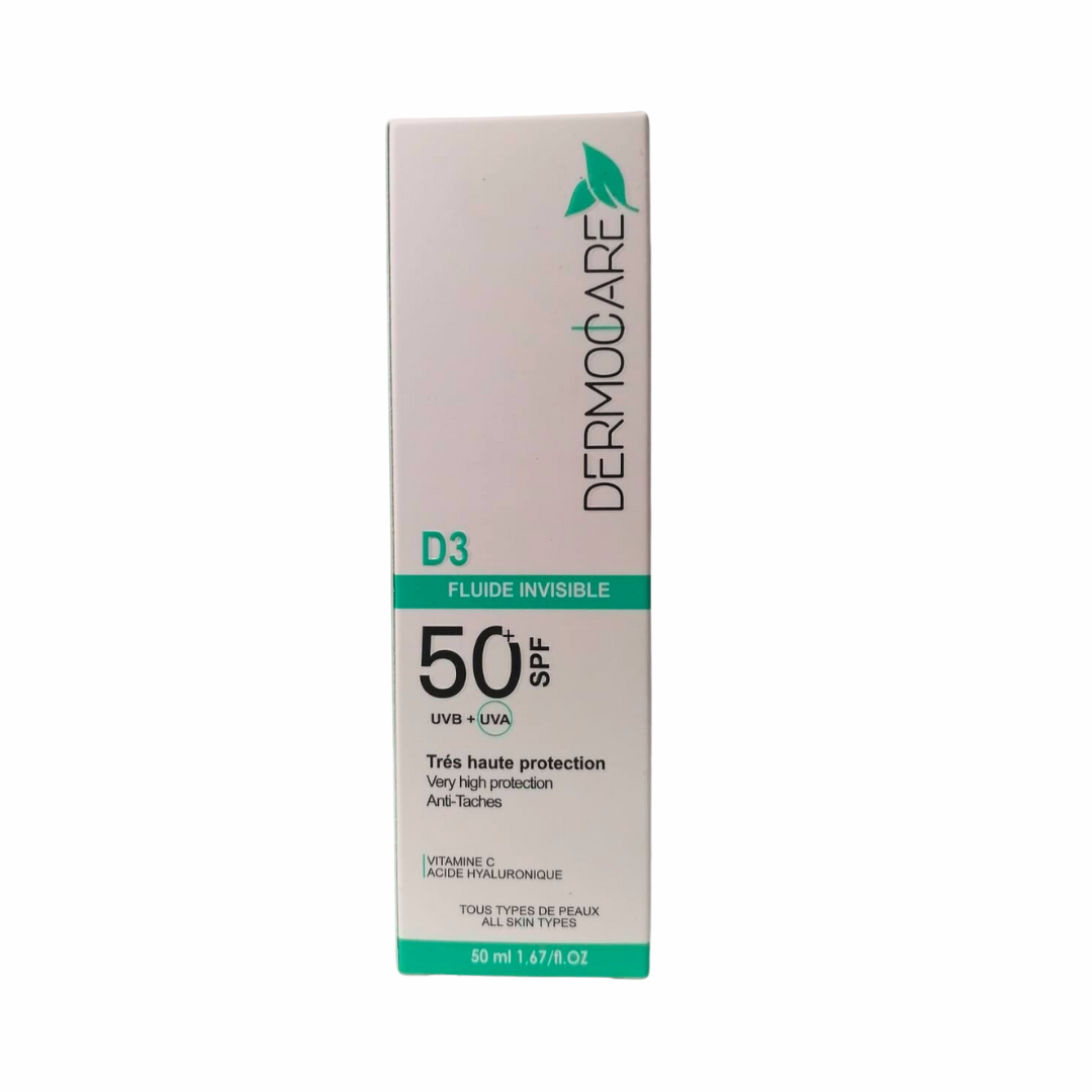 Dermocare-Ecran-fluide-invisible-spf50-50ml-1.png Dermocare Ecran fluide invisible spf50 50ml – Image 1