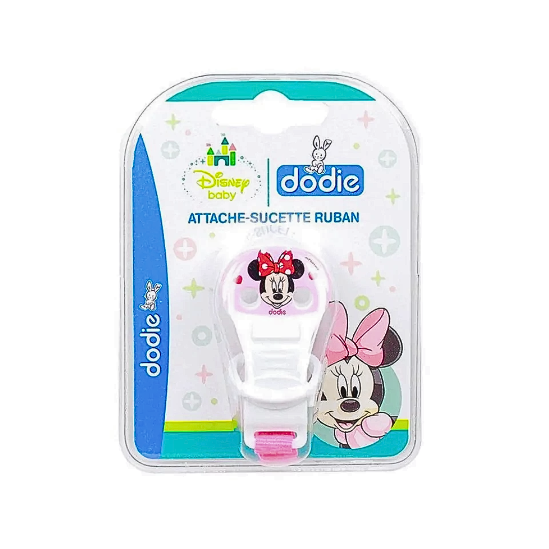 Dodie-Attache-sucette-Ruban-Disney-Baby-Minnie.png Dodie - Attache-sucette Ruban Disney Baby Minnie – Image 1