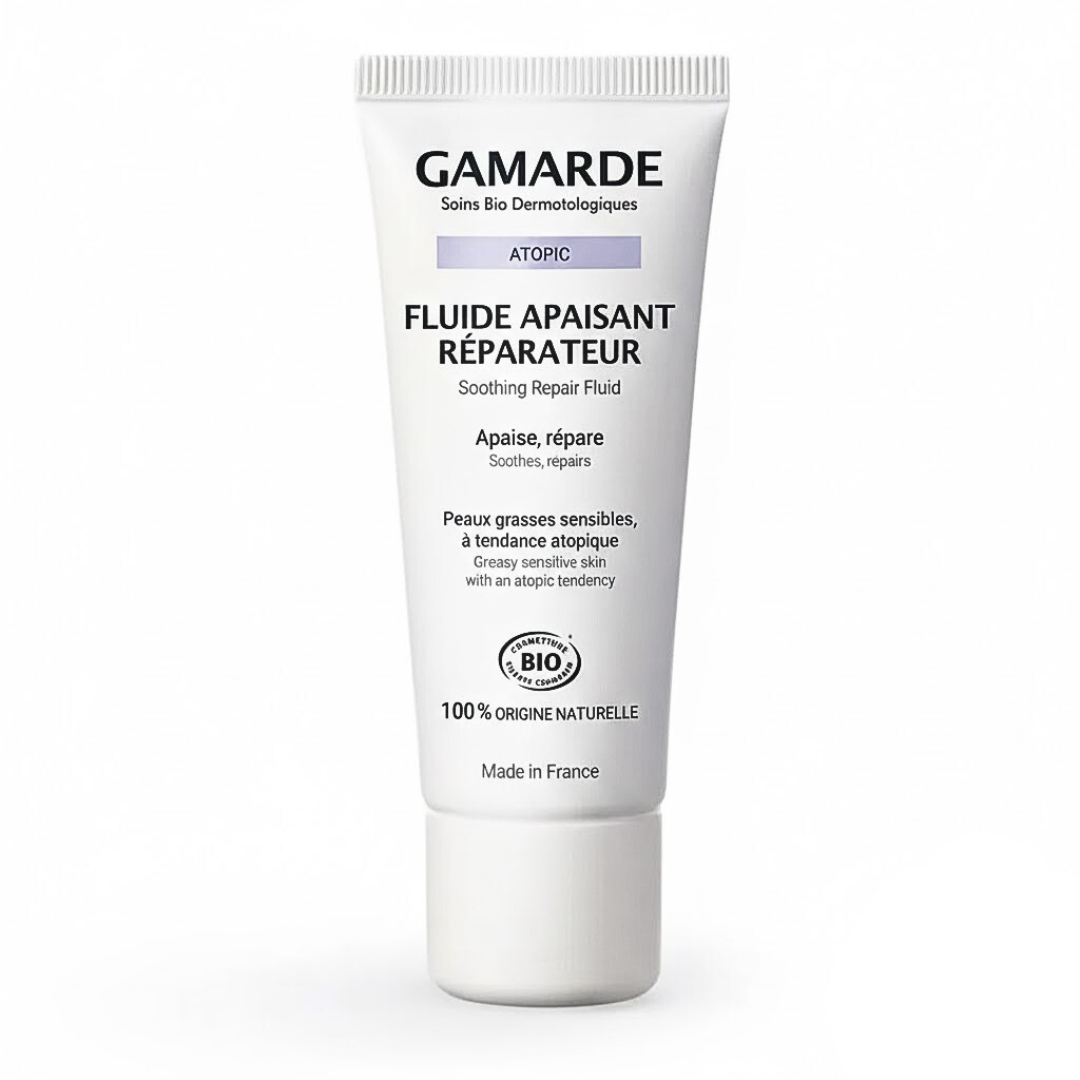 Gamarde-Atopic-Fluide-Apaisante-Reparatrice-Pg-40ml-1.png Gamarde Atopic Fluide Apaisante Reparatrice Peaux Gras 40ml – Image 1