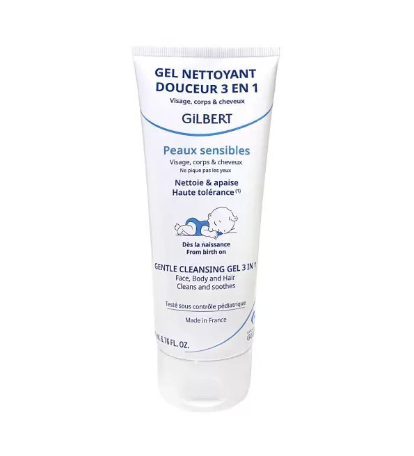 Gilbert-Gel-nettoyant-douceur-3en1-bb-200ml-1.jpg Gilbert Gel Nettoyant Douceur 3en1 Bebe 200ml – Image 1