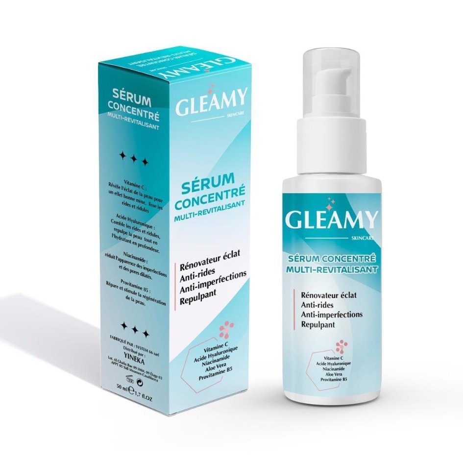 Gleamy-Serum-Concentre-Multi-revitalisant-50ml-1.jpg Gleamy Serum Concentre Multi-revitalisant 50ml – Image 1