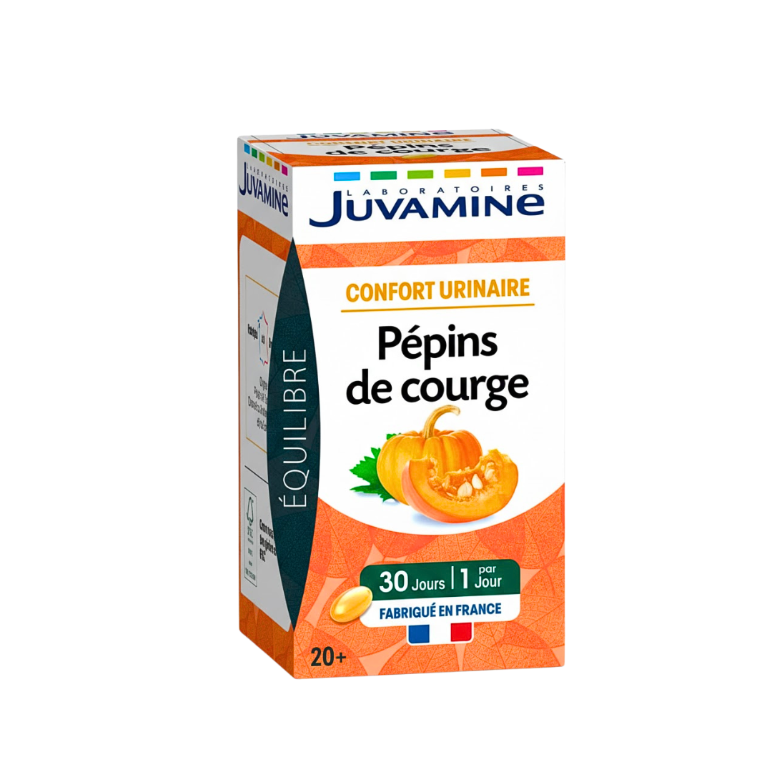 Juvamine-Pepins-De-Courge-30gelules.png Juvamine Pepins De Courge 30 Gelules – Image 1