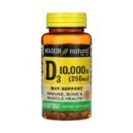 Mason Natural Vitamin D3 10000 UI 60 Softgels