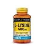 Mason Natural L-lysine 500mg 100 Tablets