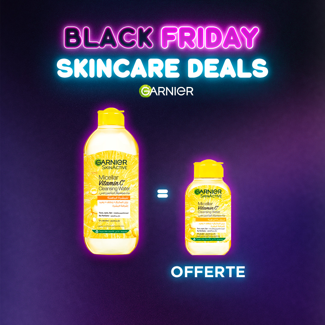 Mic-400-Vita-C-mic-100-vit-c-1.png Garnier SkinActive Eau Micellaire Vitamine C 400ml + 100ml OFFERT – Image 1