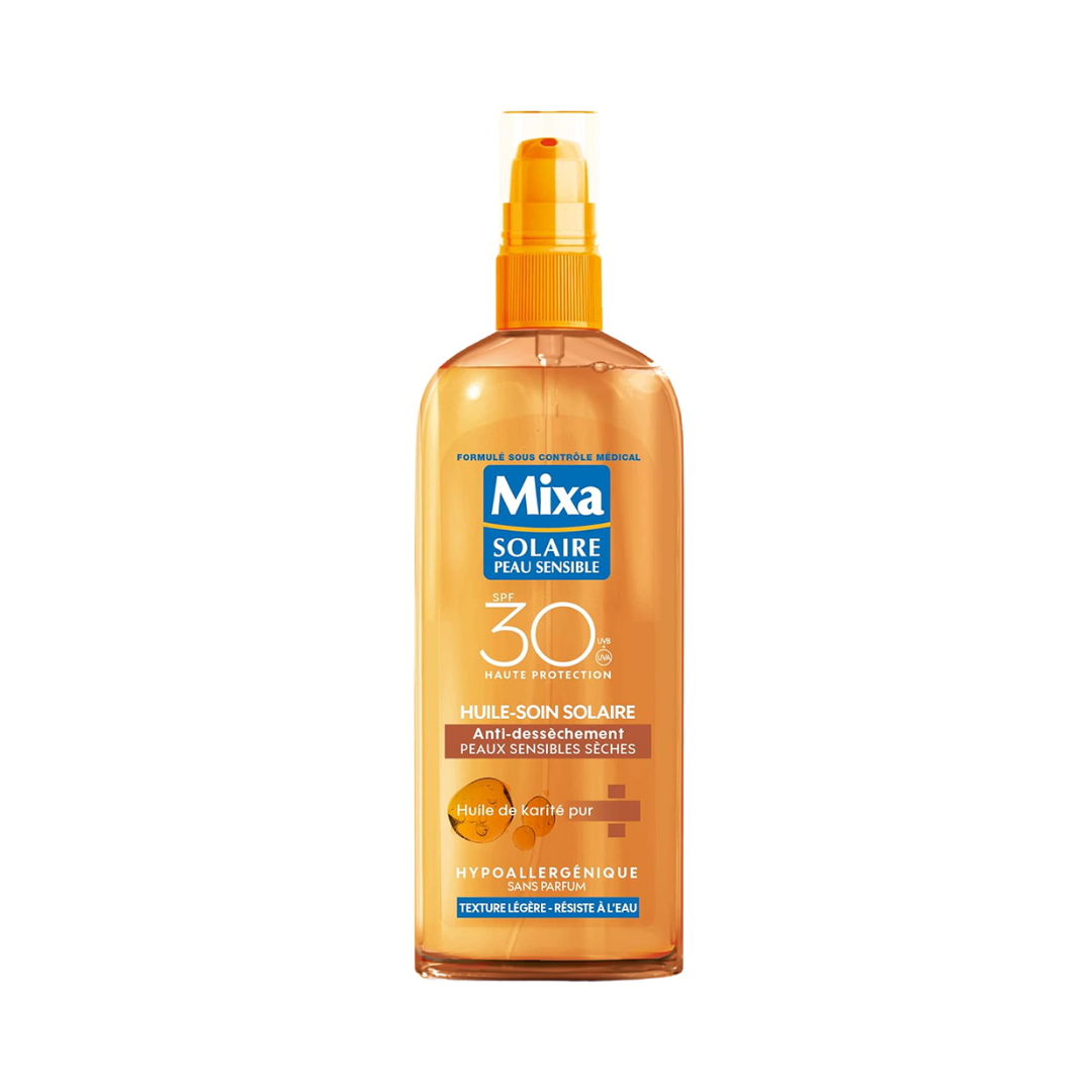 Mixa-Solaire-Huile-Soin-Solaire-spf30-150ml-1.png Mixa Solaire Huile-Soin Solaire spf30+ 150ml – Image 1