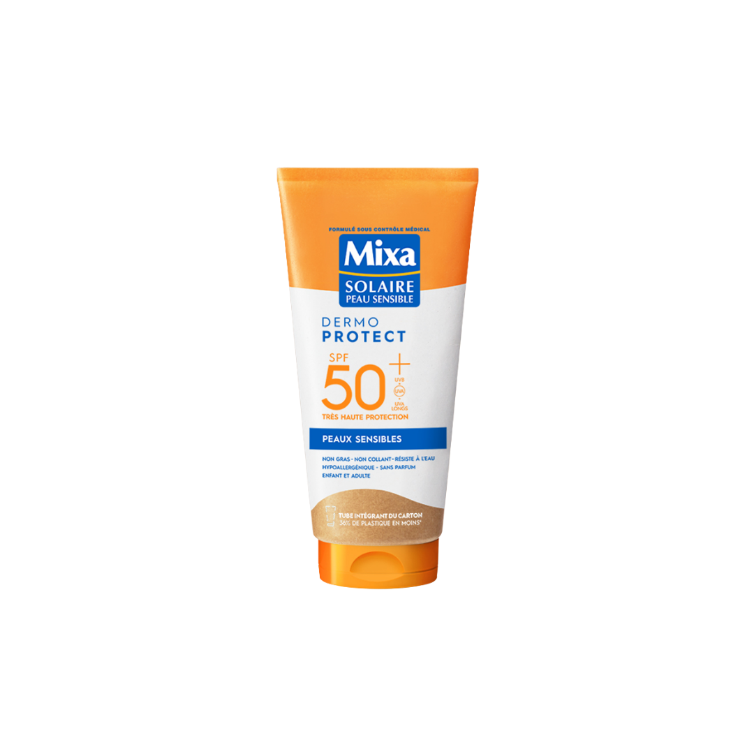 Mixa-Solaire-Lait-Peaux-Sensibles-spf50-175ml-1.png Mixa Solaire Lait Peaux Sensibles spf50+ 175ml – Image 1