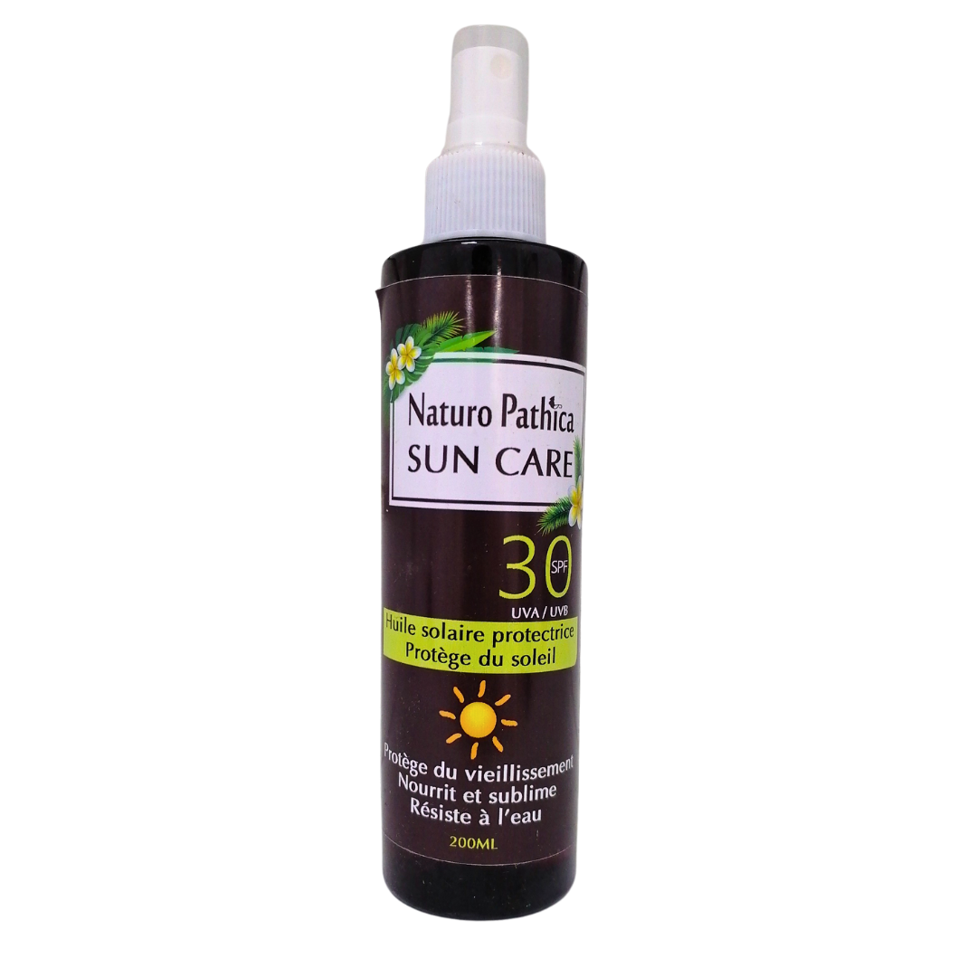 NP-huile-de-solaire-protectrice-spf30-200ml-1.png Naturo Pathica huile de solaire protectrice spf30 200ml – Image 1