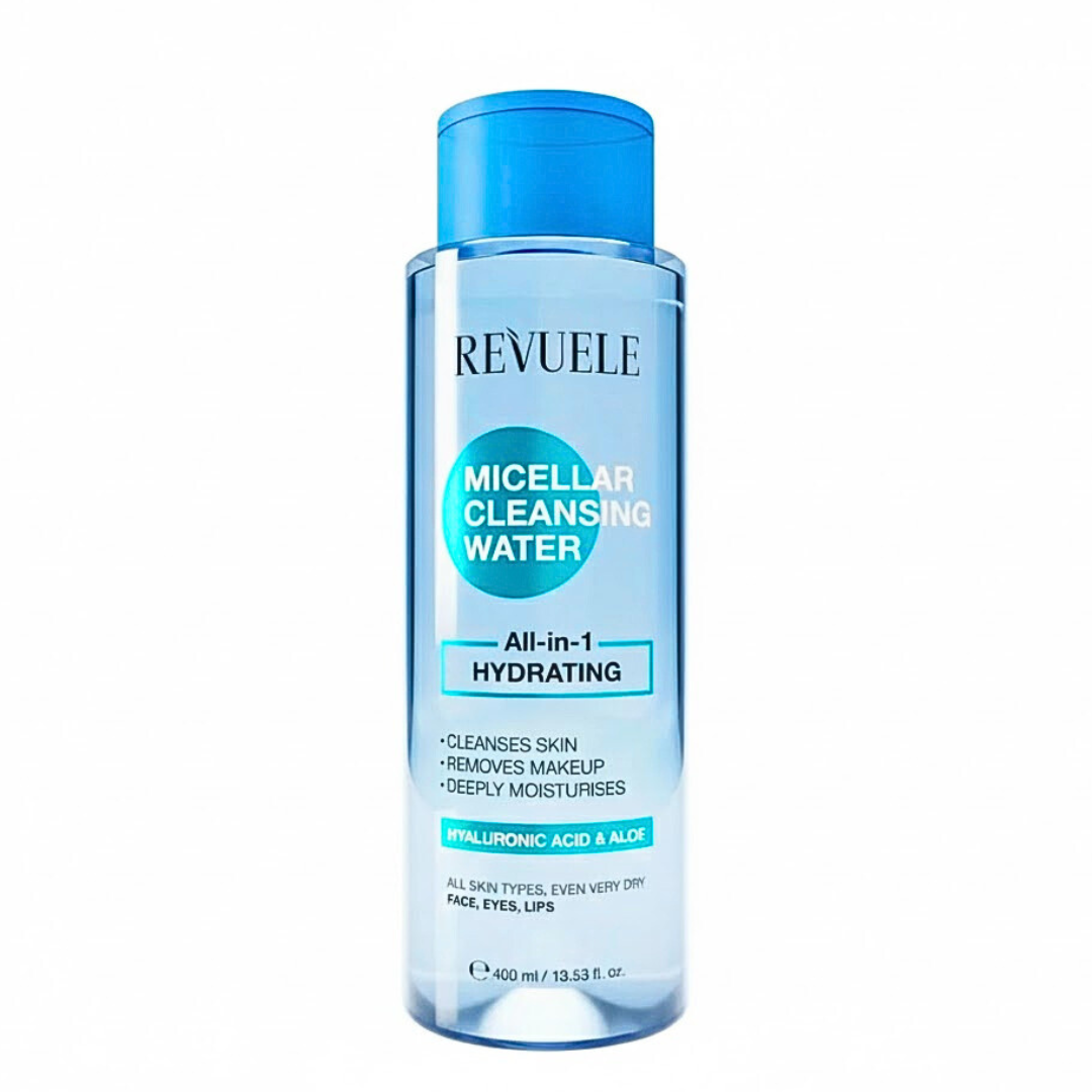 Revuele-Micellar-Cleansing-Water-All-in-1-Hydrating-400ml-1.png Revuele Micellar Cleansing Water All-in-1 Hydrating 400ml – Image 1