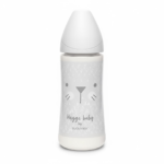 Suavinex Biberon Avec Tetine Ronde Debit Rapide +4m 360ml GY L2