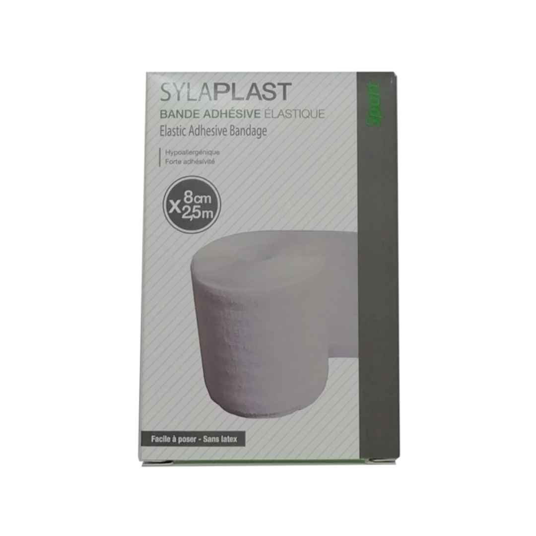 Sylaplast-bande-adhesive-elastique-8cm2.5cm-1.png Sylaplast Bande Adhesive Elastique 8cm x 2.5cm – Image 1
