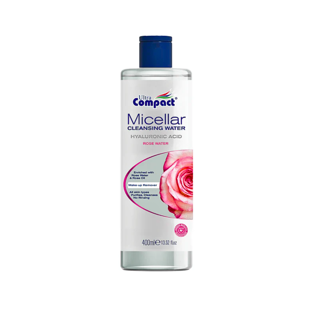 Ultra-Compact-Micellar-Cleansing-Water-Rose-400ml-1.png Ultra Compact Micellar Cleansing Water Rose 400ml – Image 1