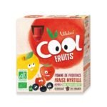VITABIO COOL FRUITS POMME FRAISE MYRTILLE 4 X 90G