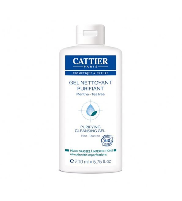 cp-1.jpg Cattier Peau Grasse à Imperfections Gel Nettoyant Purifiant Menthe 200ml – Image 1