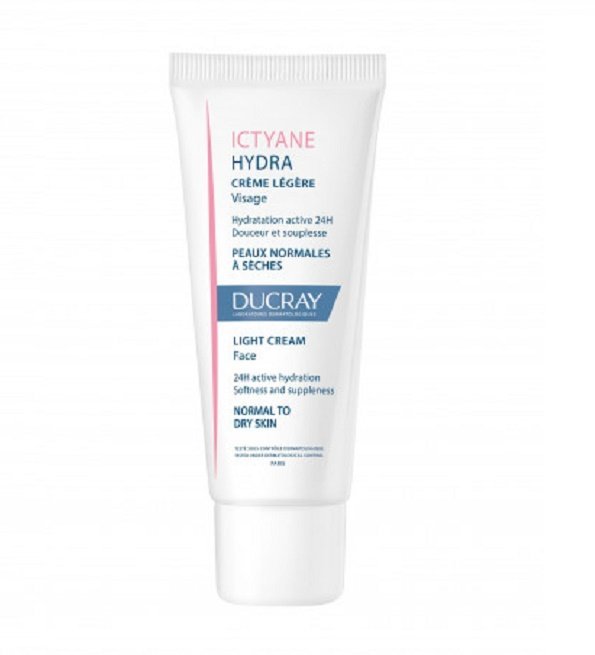 ducray-ictyane-creme-legere-50ml.jpg Ducray — Crème légère Visage — Crème hydratante visage peau sèche — Ictyane Hydra 40 ml – Image 1