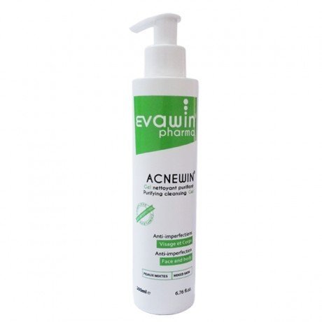 evawin-pharma-acnewin-gel-nettoyant-purifiant-1.jpg EVAWIN ACNEWIN Gel Nettoyant Purifiant 200ml – Image 1