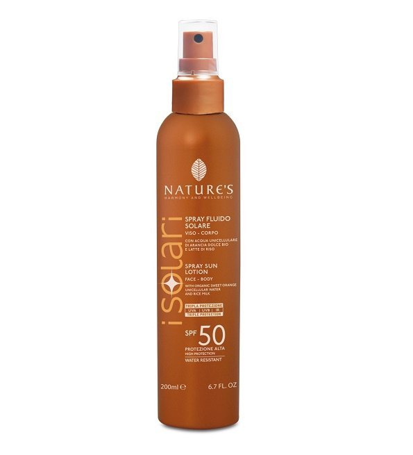i-solari-spray-fluide-solaire-spf-50.jpg Natures Isolari Spray Fluide Solaire Spf50 200ml – Image 1