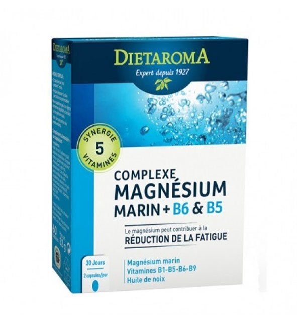 magnesium-marin-1.jpg Dietaroma Magnesium marin+ B6 & B5 60cps – Image 1