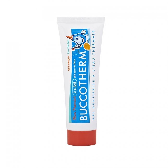 mon-premier-dentifrice-2-6-ans-50ml-enfant-mangue-buccotherm-1.jpg Buccotherm dent junior ice tea peche 7-12ans 50ml – Image 1