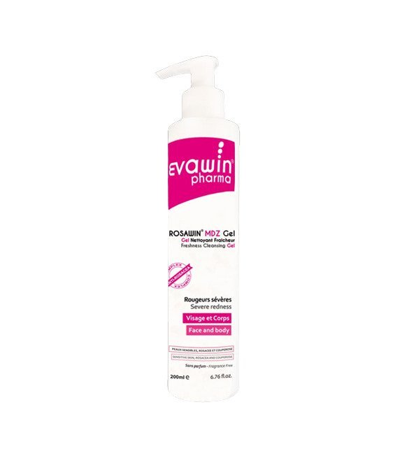 rosawin-gel-150ml-removebg-preview-1.jpg Evawin Rosawin MDZ Mousse Nettoyant Fraîcheur 200ml – Image 1