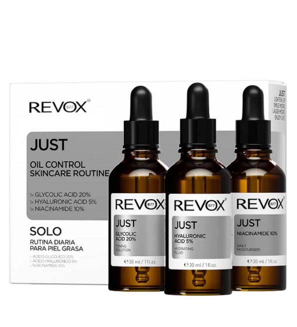 rovox-OilControlSkincareRoutineset-1.png REVOX JUST B77 Routine de Soins de la Peau pour le Contrôle de L'huile – Image 1