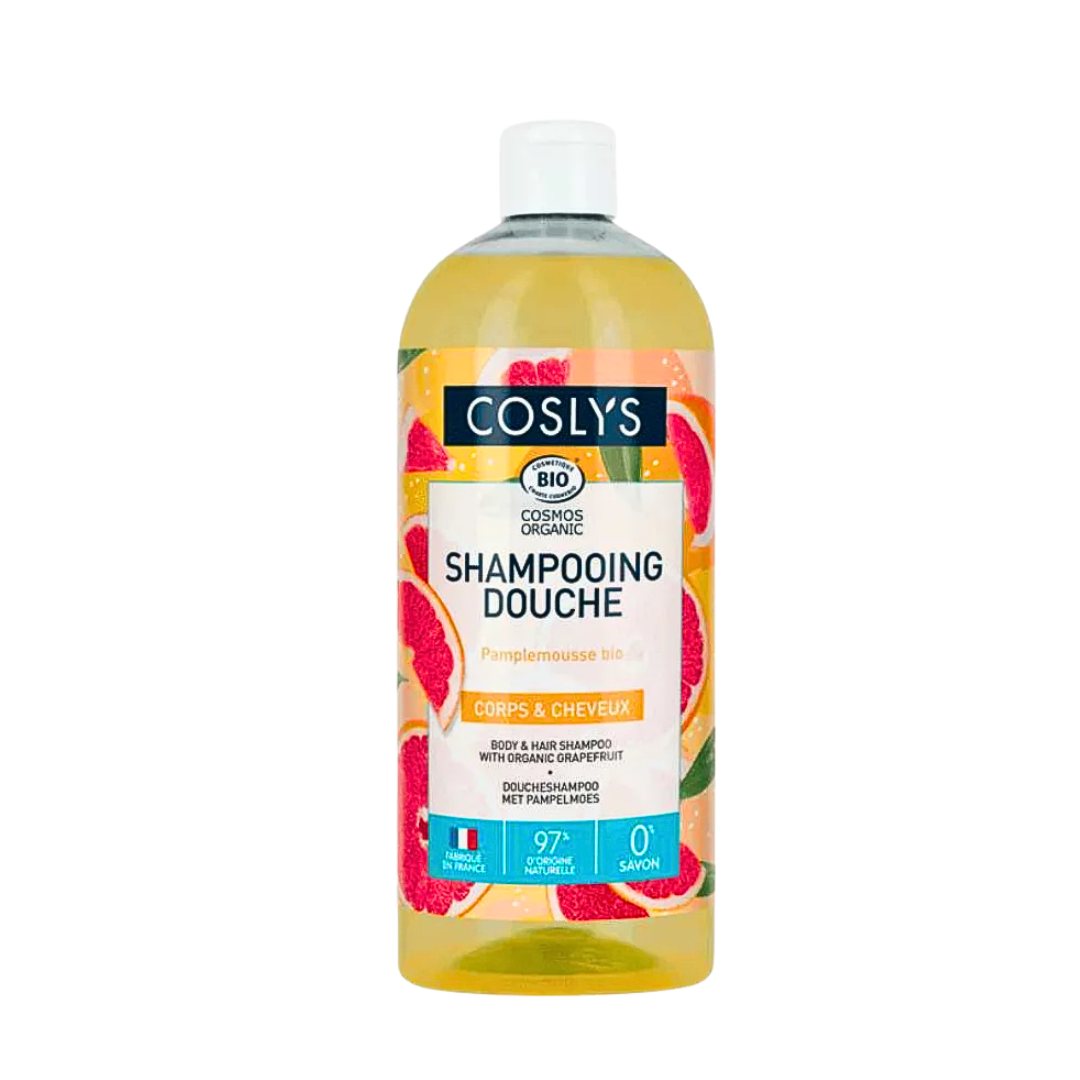 Coslys-Shampooing-Douche-Pamplemousse-1L.png Coslys Shampooing Douche Pamplemousse 1L – Image 1