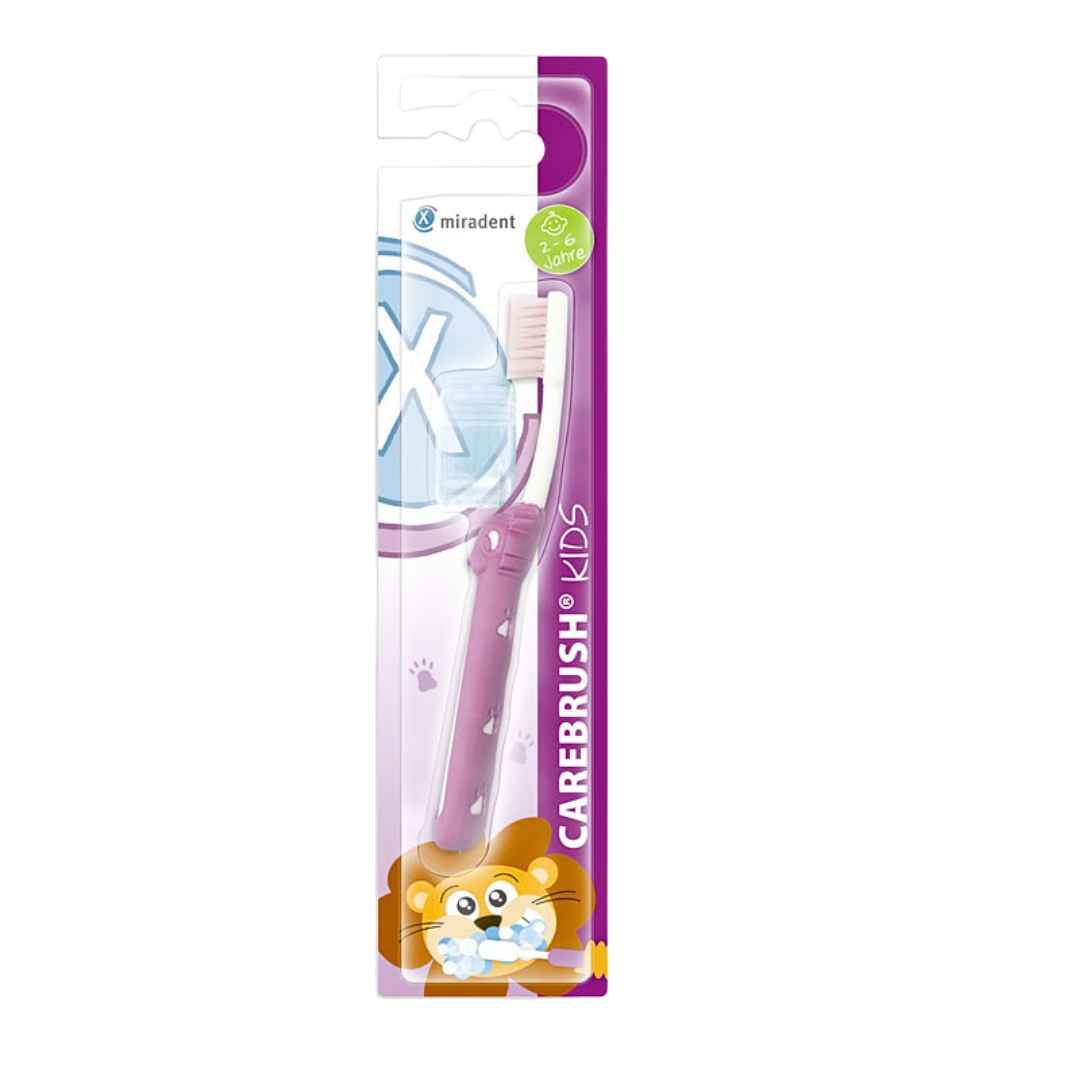 Miradent-Bad-Carebrush-Kids-Rose-Ref-630-260.png Miradent Brosse A Dents Carebrush Kids Rose Reference 630 260 – Image 1