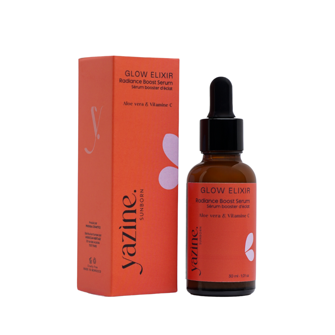 Yazine-Serum-Booster-Declat-Aloe-Vera-Vitamine-C-30ml.png Yazine Serum Booster D'eclat Aloe Vera & Vitamine C 30ml – Image 1