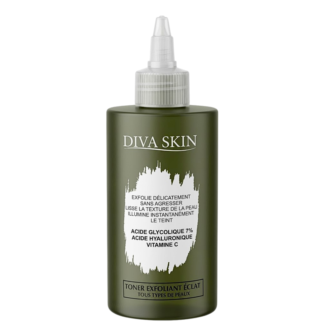 Diva-Skin-Toner-Exfoliant-Eclat-200ml.png Diva Skin Toner Exfoliant Eclat 200ml – Image 1