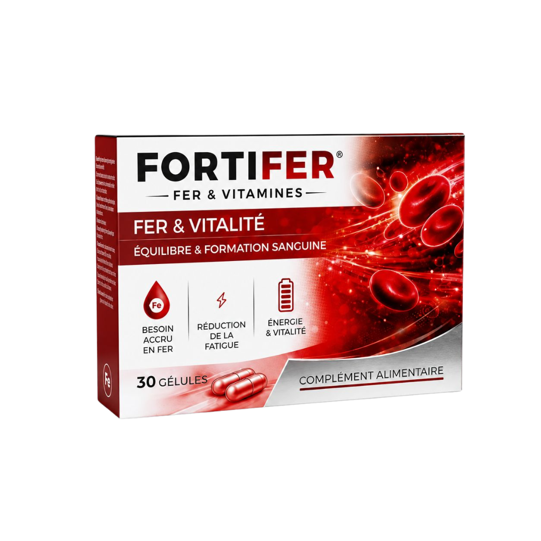 FORTIFER-ENRICHI-EN-FER-ACIDE-FOLIQUE-amp-VITAMINE-C-30-Gelules.png FORTIFER ENRICHI EN FER ACIDE FOLIQUE & VITAMINE C 30 Gélules – Image 1
