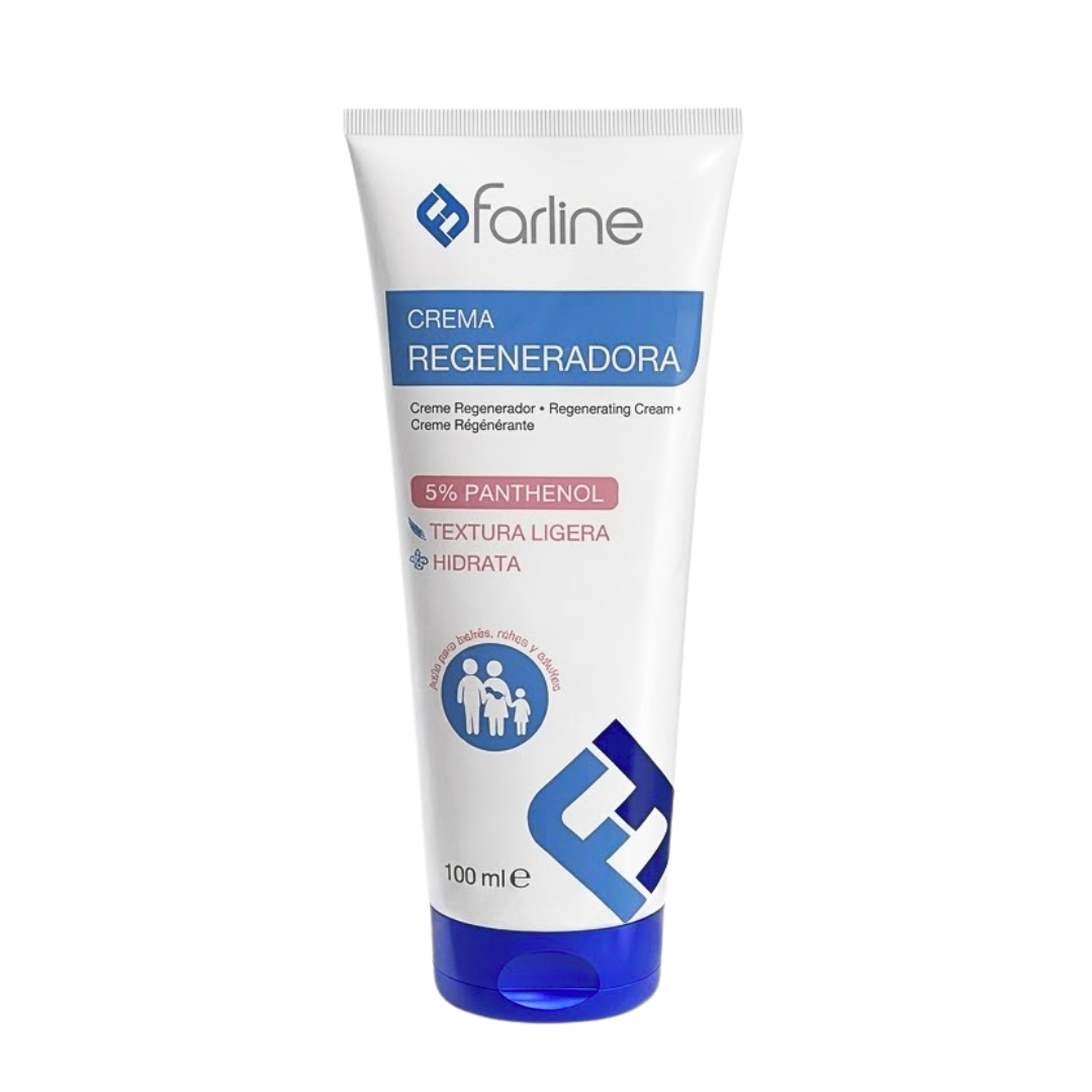 Farline-Creme-Regenerateur-100ml.png Farline Creme Regenerateur 5% Panthénol 100ml – Image 1