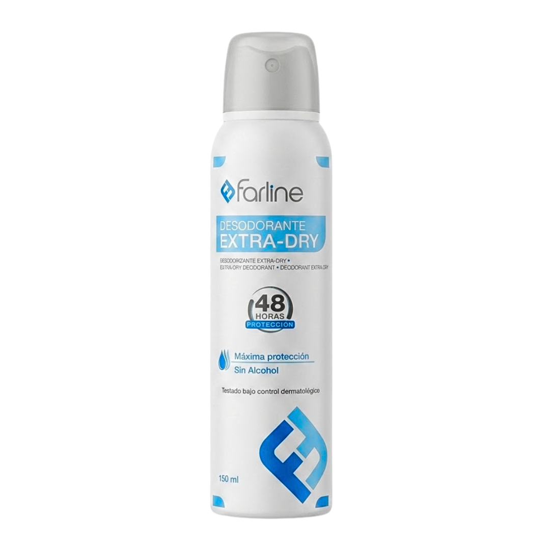 Farline-Deodorant-Extra-Dry-spray-150ml.png Farline Deodorant Extra-Dry Spray 150ml – Image 1