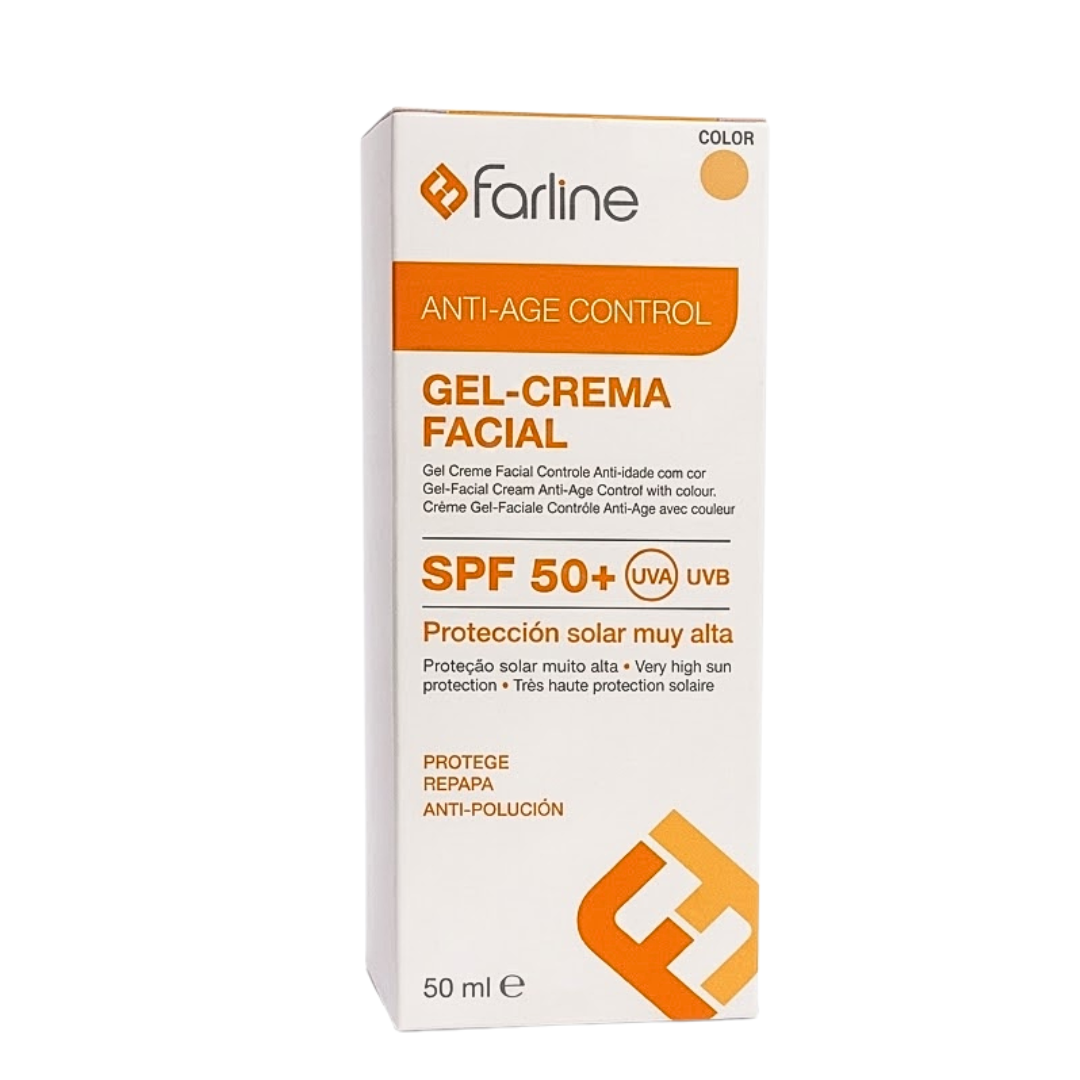 Farline-Ecran-solaire-Gel-creme-P.seches-spf50-50ml.png Farline Ecran Solaire Gel Creme Peaux Seches Spf50+ 50ml – Image 1