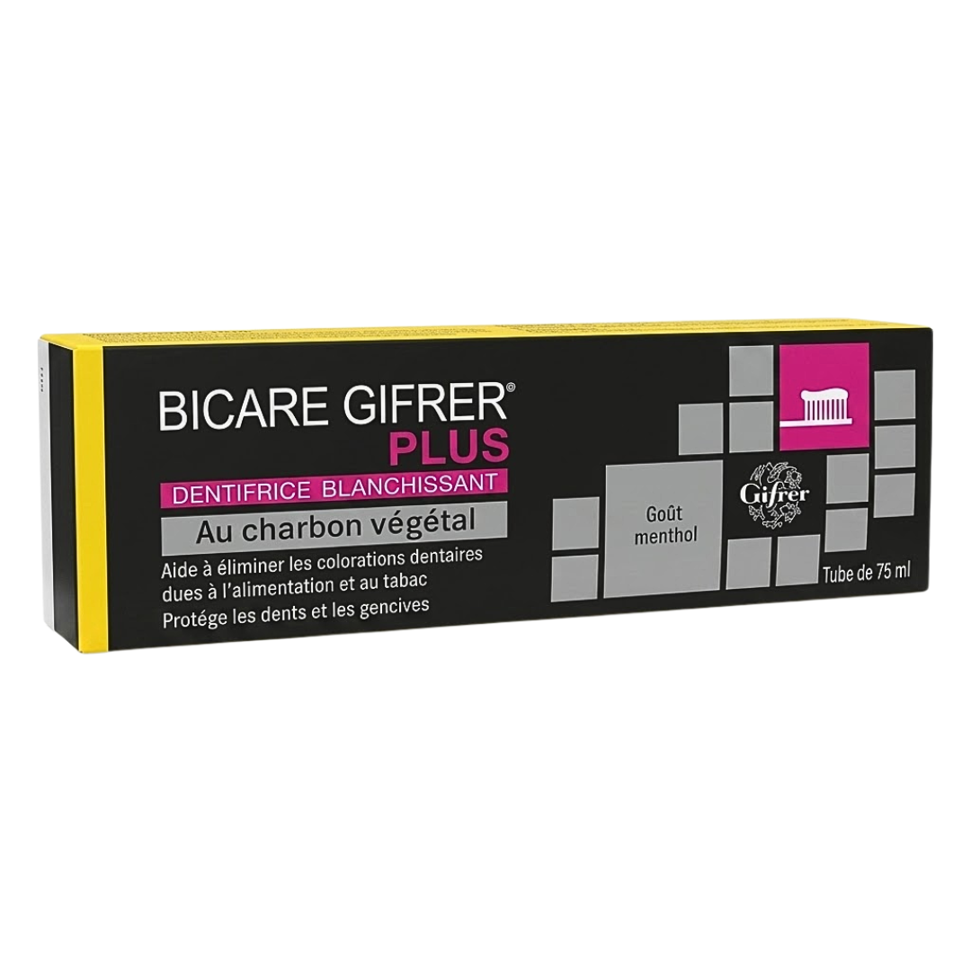 Gifrer-bicare-plus-dentifrice-Charbon-Vegetal-75ml.png Gifrer Bicare Plus Dentifrice Charbon Vegetal 75ml – Image 1